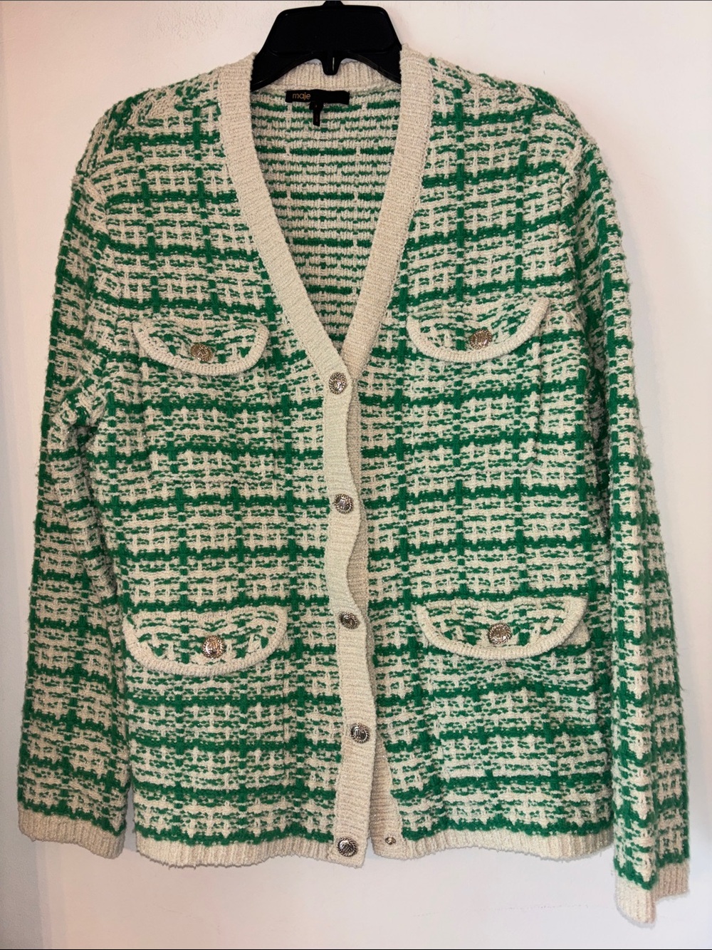 Maje Preppy Knitted Jacket